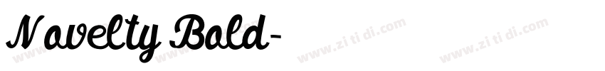 Novelty Bold字体转换